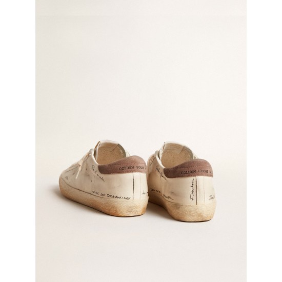 Men's Super-Star in nappa leather with perforated star and suede heel tab