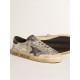 Men's silver Super-Star LTD with black nubuck star and heel tab