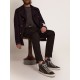 Men's Slide black with studs