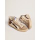 Men's Slide with leopard print pony skin star and black flash