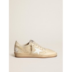 Men's Ball Star in white nylon with white star and heel tab