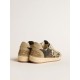 Brown Ball Star with dove-gray suede star and heel tab