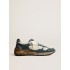 Men’s Dad-Star in petrol-blue suede with white leather star