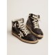 Men's Sky-Star in black nappa with white star