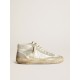 Men’s Mid Star with ice-gray suede inserts and white star