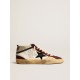 Mid Star in nappa with black suede star and wine-red inserts