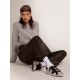 Women's Super-Star in silver leather with contrasting inserts
