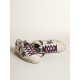 Super-Star with leopard pony skin star and brown nubuck heel tab
