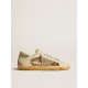 Women's Super-Star LTD in leather and pony skin with dove-gray suede star and heel tab