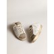 Super-Star Sabots with white leather star and shearling lining