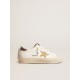 Hi Star with Swarovski crystal star and silver leather heel tab