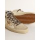 Mid Star with metallic leather star and Swarovski crystal flash