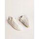 Women's Purestar with white leather star and anthracite glitter heel tab