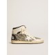 Women’s Sky-Star LAB in zebra nappa with textured silver leather star