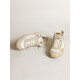 Women’s Mid Star sneakers with ice-gray suede inserts and white leather star