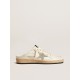 Ball Star Sabots in nappa leather with ice-gray suede star