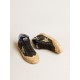 Women’s Mid Star LAB in black canvas with ice-gray suede star