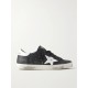 Superstar distressed leather sneakers